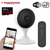 4G Wi-Fi відеоспостереження зі звуком, записом та керуванням з телефону Imou Smart Home (C22EP-A)