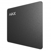 Защищенная бесконтактная карта Ajax Pass black для клавиатуры KeyPad Plus