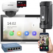 Комплект IP домофона с дополнительной камерой и управлением со смартфона HikVision Kit Home