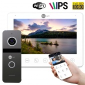 FullHD комплект Wi-Fi домофону NeoLight NeoKIT HD+ WF (Omega+HD WF + Solo FHD) White