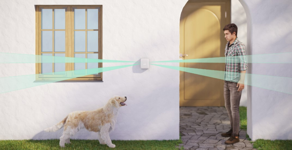 Бездротовий вуличний датчик руху Ajax DualCurtain Outdoor