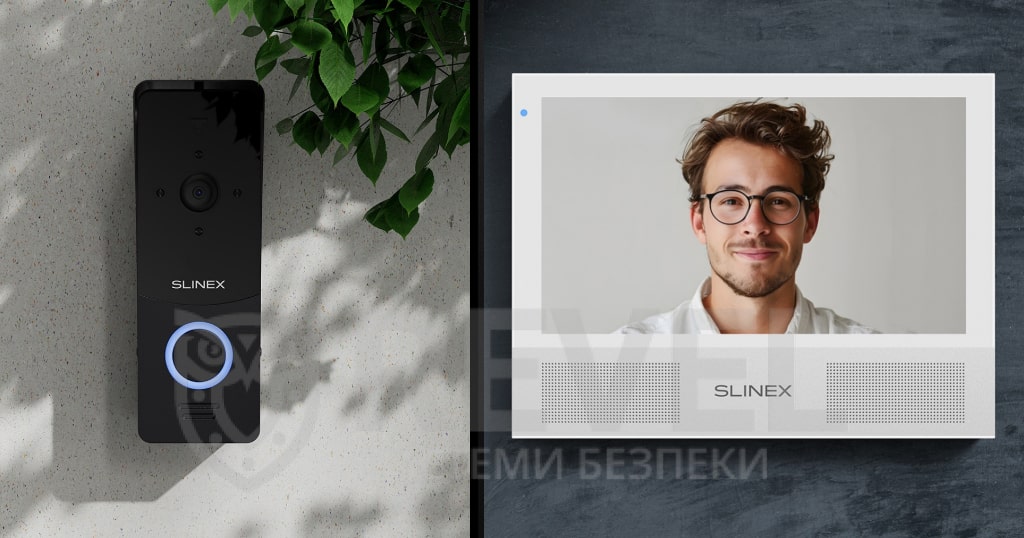 Преміальний комплект Wi-Fi відеодомофону Slinex Sonik 7 AI