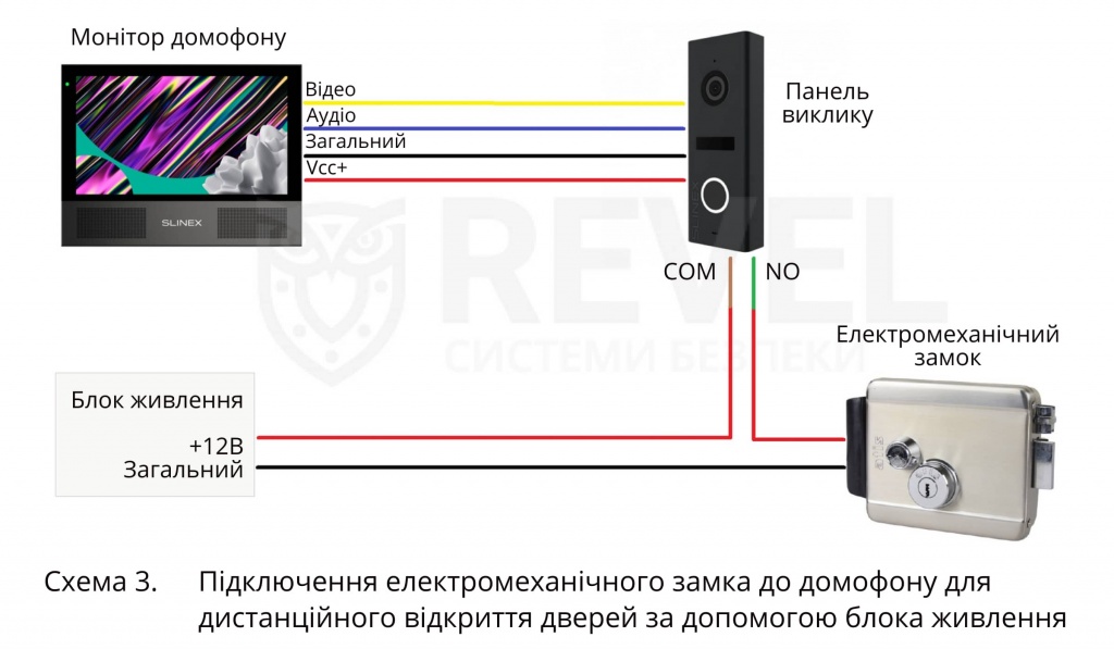 Електромеханічний замок - схема підключення (фото 4)