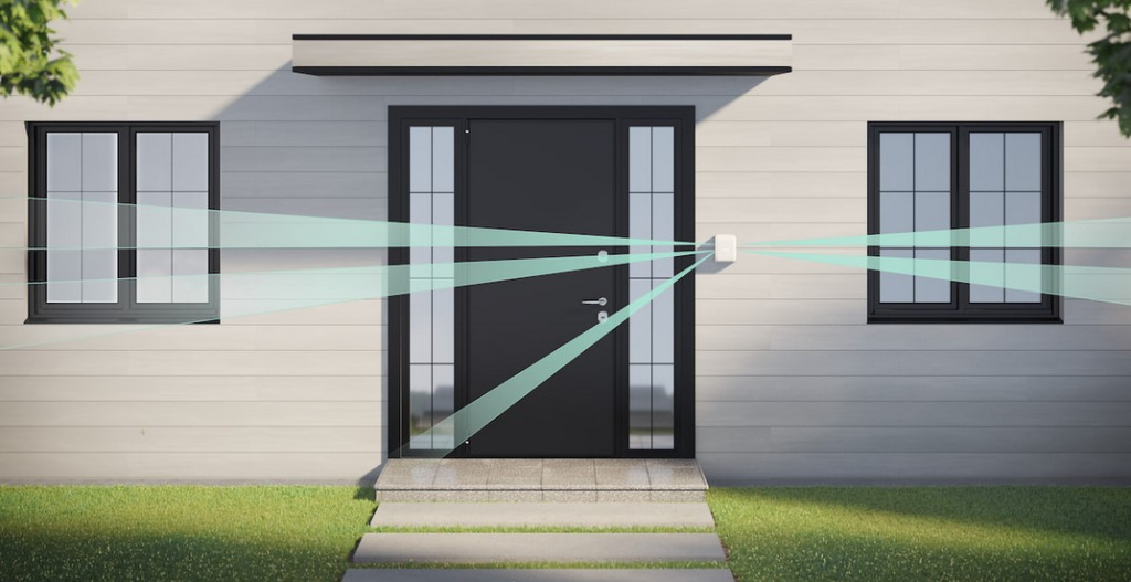 Бездротовий двонаправлений вуличний датчик руху Ajax DualCurtain Outdoor