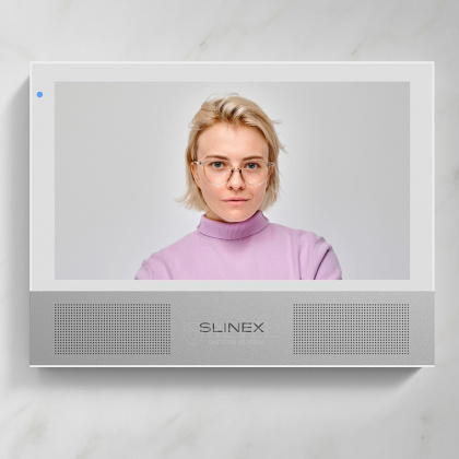 Wi-Fi видеодомофон с замком Slinex Sonic AI Home Kit white — интеллектуальная AI-детекция движения и переадресация вызова