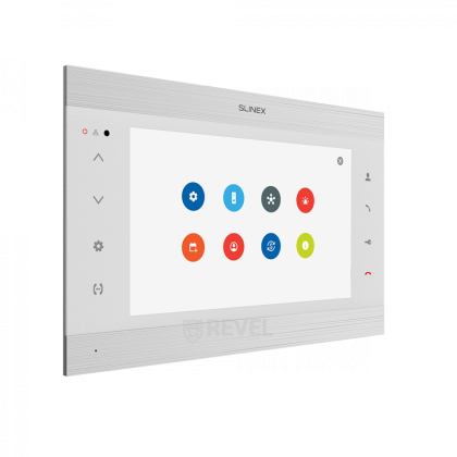 Wi-Fi 10" видеодомофон с переадресацией вызовов на смартфон, квадратором и записью видео Slinex SL-10N Cloud (silver + white)
