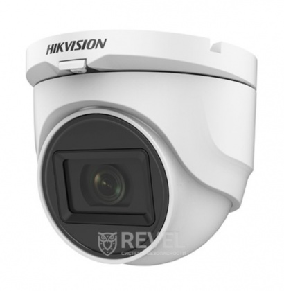 2Мп Turbo HD мультиформатная видеокамера с микрофоном Hikvision DS-2CE76D0T-ITMFS (2.8 мм)