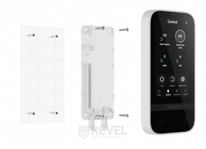 Клавиатура Ajax KeyPad TouchScreen white беспроводная с сенсорным экраном