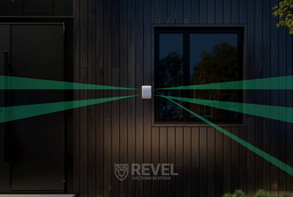 Беспроводной двухнаправленный уличный датчик движения Ajax DualCurtain Outdoor Jeweller