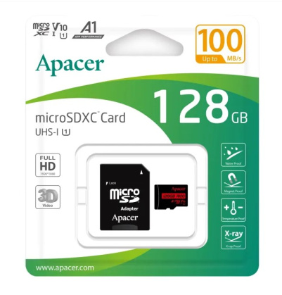 Карта памяти micro SDXC 128GB Apacer UHS-I
