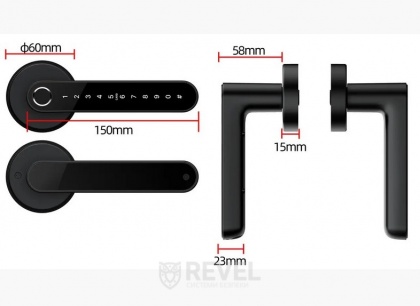 Умный дверной биометрический замок SEVEN LOCK SL-7739BF