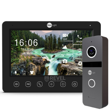 Комплект домофона с записью видео Neolight NeoKIT HD PRO White / Black (Kappa+ HD и SOLO FHD) Комплект домофона с записью видео Neolight NeoKIT HD PRO White / Black (Kappa+ HD и SOLO FHD)