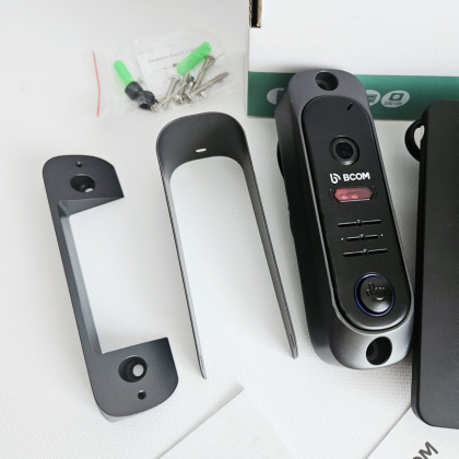 Видеодомофон 4 дюйма с записью видео и панель вызова BCOM BD-480M Kit Black