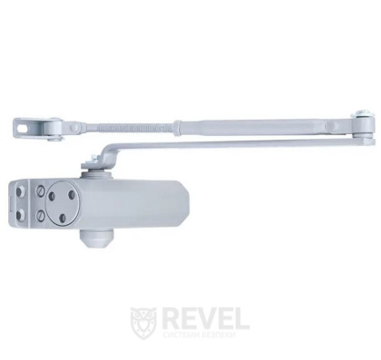 Доводчик двери 40-65 кг SEVEN DC-7742HP silver (механизм фиксации дверей)