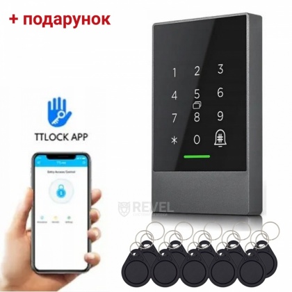 Bluetooth контроллер доступа с клавиатурой и управлением с мобильного приложения TTLOCK K-2 + ключи в подарок