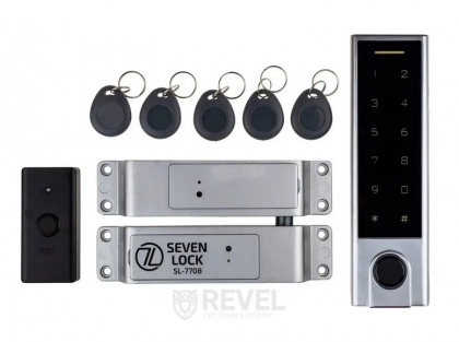 Беспроводной биометрический комплект контроля доступа SEVEN LOCK SL-7708F