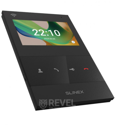 Wi-Fi видеодомофон Slinex SQ-04N Cloud black (с записью видео и поддержкой приложения Slinex Smart Call)
