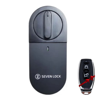 Умный дверной электромоторный замок SEVEN LOCK SL-7772BM (на уже установленный механический замок)