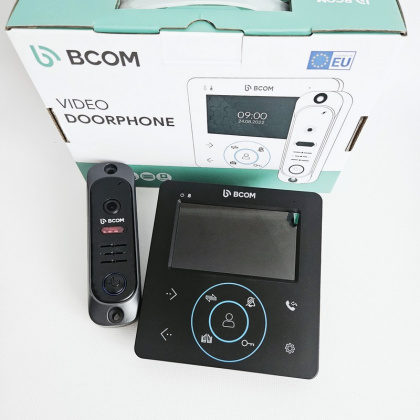 Видеодомофон 4 дюйма с записью видео и панель вызова BCOM BD-480M Kit Black