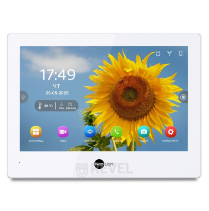Беспроводной комплект видеодомофона NeoLight Alpha Hybrid IPW Kit White (панель Optima IPW) — дозвон на телефон и запись видео