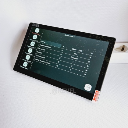 IP-видеодомофон 10 дюймов с Wi-Fi Seven DP-7517FHDW - IPS black и панель вызова NeoLight SOLO FHD