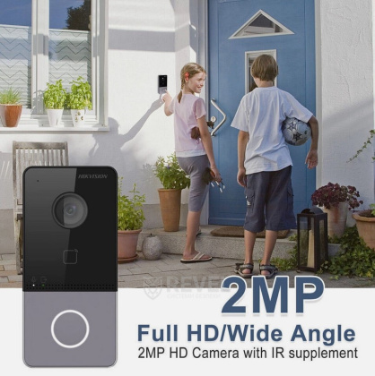 IP Wi-Fi видеодомофон 10 дюймов и Wi-Fi панель вызова Hikvision DS-KH85-CR-KIT (мобильное приложение и удаленный доступ)