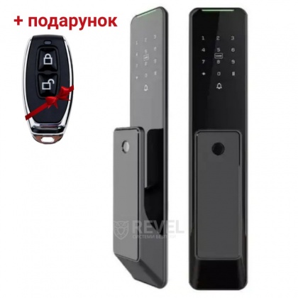 Умный дверной биометрический замок SEVEN LOCK SL-7775BF black