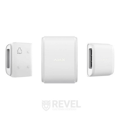 Беспроводной двухнаправленный уличный датчик движения Ajax DualCurtain Outdoor Jeweller