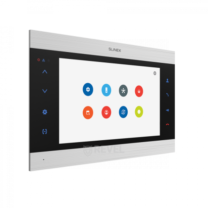 Wi-Fi 10" видеодомофон с переадресацией вызовов на смартфон, квадратором и записью видео Slinex SL-10N Cloud (silver + black)