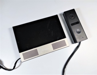 Комплект премиум домофона с записью и антивандальной панели Slinex KIT 7FHD Pro Black