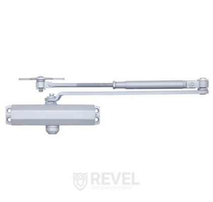 Доводчик двери 75-100 кг SEVEN DC-7744HP silver (механизм фиксации дверей)