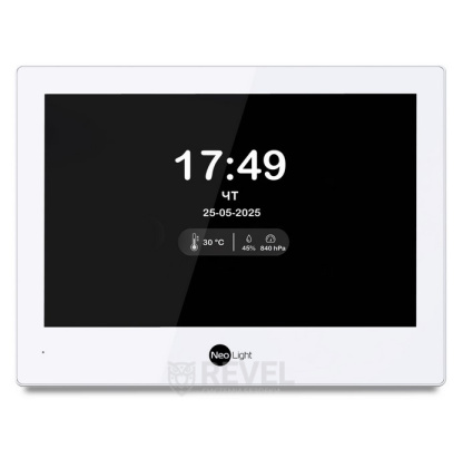 Беспроводной комплект видеодомофона NeoLight Alpha Hybrid IPW Kit White (панель Optima IPW) — дозвон на телефон и запись видео