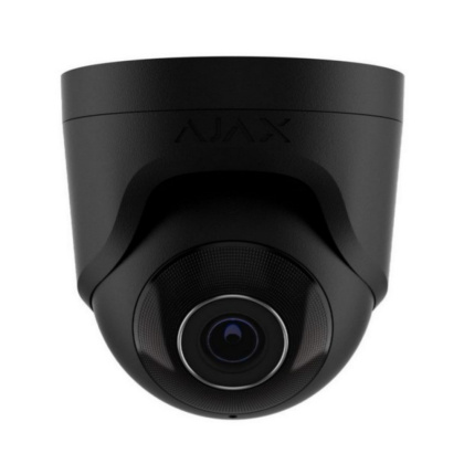 5Мп IP камера видеонаблюдения Ajax TurretCam black (2.8мм) с микрофоном и возможностями искусственного интеллекта