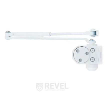 Доводчик двери 40-65 кг SEVEN DC-7742HP white (механизм фиксации дверей)