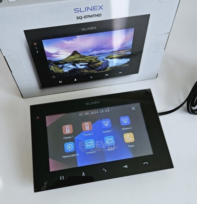 Комплект 7" IPS видеодомофона Slinex SQ-07MTHD Home Kit (Black) — запись видео по детекции движения