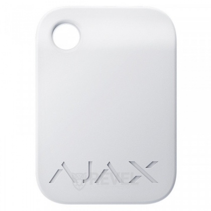 Защищенный бесконтактный брелок Ajax Tag white для клавиатуры KeyPad Plus