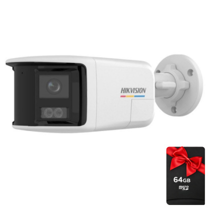 6Мп IP ColorVu видеокамера с обзором 180°, встроенным микрофоном и динамиком Hikvision DS-2CD1T67G2HP-LIUF/SL (2.8мм)