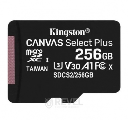 Карта памяти micro SDXC 256GB Kingston Canvas Select Plus A1