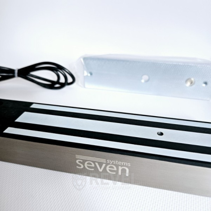 Замок электромагнитный 300 кг SEVEN ML-7727W из нержавеющей стали (для уличной установки с влагозащитой IP67)