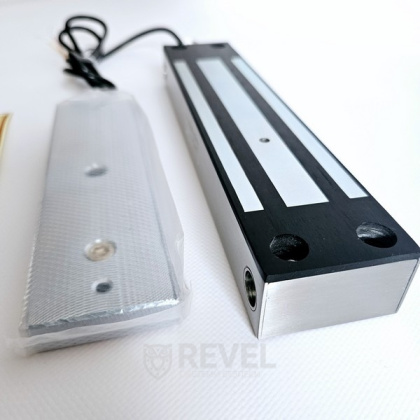 Замок электромагнитный 300 кг SEVEN ML-7727W из нержавеющей стали (для уличной установки с влагозащитой IP67)