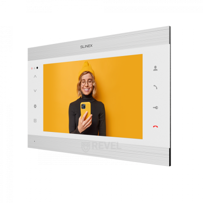 Wi-Fi 10" видеодомофон с переадресацией вызовов на смартфон, квадратором и записью видео Slinex SL-10N Cloud (silver + white)