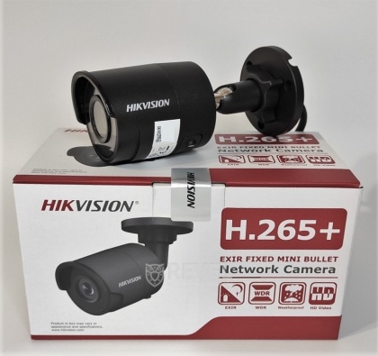 4Мп IP AcuSense видеокамера с микрофоном и аналитикой Hikvision DS-2CD2043G2-IU Black (2.8 мм)