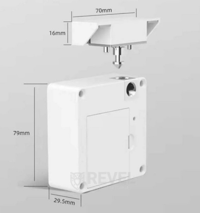 Мебельный RFID замок невидимка SEVEN Lock SL-7733 white