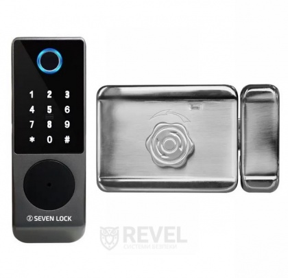 Умный беспроводной биометрический замок SEVEN LOCK SL-7770BF