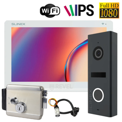 Wi-Fi видеодомофон с замком для частного дома Slinex Nexo 7 Cloud Home Kit White (мобильное приложение, запись видео)