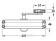 Доводчик двери 75-100 кг SEVEN DC-7744HP silver (механизм фиксации дверей)
