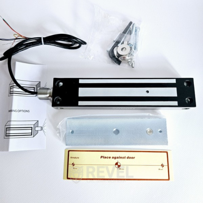 Замок электромагнитный 300 кг SEVEN ML-7727W из нержавеющей стали (для уличной установки с влагозащитой IP67)