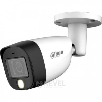 2Мп Smart Dual Light HDCVI камера видеонаблюдения с двойным освещением и микрофоном Dahua DH-HAC-HFW1200CMP-IL-A (2.8мм)
