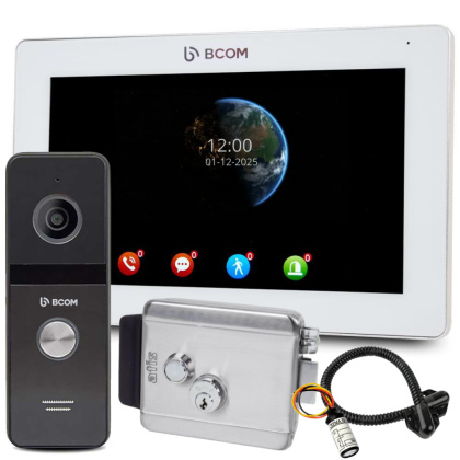 FullHD домофон в частный дом с замком BCOM BD-770FHD Kit Home (запись видео по движению)