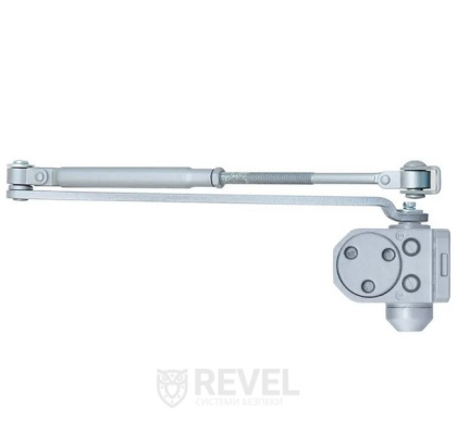 Доводчик двери 40-65 кг SEVEN DC-7742HP silver (механизм фиксации дверей)